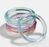 Meisjes Cool Summer Azijn Acryl Armbanden Armbanden Transparant Clear Mode Hars Bangle Armband Voor Women2540764