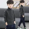 Clothing Sets Boys Sweater Wool Coat Kids Tops Knitting 2024 Yellow Spring Autumn Plus Thicken Cottons Pullover Formal Sport Children's