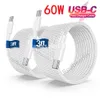 3A PD 60 Вт C to C ткань USB C to USB-C Type C Зарядный кабель Кабели 1 м 3 фута для Samsung Galaxy S10 S20 S22 S23 S24 Xiaomi Huawei htc lg S1 phone-15