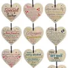 Noel Süslemeleri Sevgililer Günü Noel Süslemeleri 9 Stil Ahşap Asılı Kalp Plak Sevimli Hediye Tabelası Düğün Partisi Ağacı Orna Otfjv