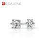 Gigajewe Moissanite Total 02ct 3mmラウンドカットスタッドイヤリングVVS1 925シルバーダイヤモンドテストパスファッションラブトークン女の子ギフト3969736