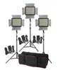 Studio Aydınlatma Kiti 3pcs Yongnuo YN900 32005500K CRI 95 900 LED Video Işık Güç Adaptörü Uzaktan Tapan 2m Stand Bom Arm7194968