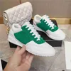 Luxur Design Bowling Shoes Channel 2024 Fashionable Men and Women Leather Canvas Logo Logo Casual Outdoor Sports Running Shoes 013-01