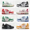 2023 Chaussures de sport de luxe Designer Embossed Trainer Sneaker triple blanc rose bleu ciel Abloh noir vert jaune denim faible Virgil baskets pour hommes femmes formateurs 07