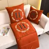 Embroidery Car Cushion and Quilt Dual-Use Cars Cushion Office Lunch Break Airable Cover Sofa Cushion Nap Pillow Blanket Top Quality