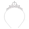 Accessori per capelli Fasce per corona con strass di cristallo per bambini Ragazza Principessa Cerchietto Fascia per feste di compleanno Diademi per bambini