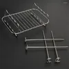 Double Boilers Stainless Steel Air Fryer Rack Multi-Purpose Round Cooling Dishwasher Safe Stand Grill Fir For