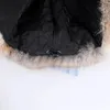 女性の冬の温かい本物のウサギの毛皮キャップレディファッションイヤ