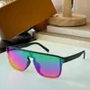 Gafas de sol de diseñador para mujer Forma de máscara cuadrada Super Cool Color del arco iris Z1082 Estética distintiva y refinamiento UV400 Anteojos fotográficos de calle de moda para hombre