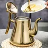 Thickened Stainless Steel Teapots with Strainer Water Kettle Home Tea Coffee Pot Chinese Tea Gas Stove Induction Tea Kettle Gift 231225