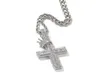 Collier Vintage couronne croix mode hommes collier en or Hip Hop glacé pendentif colliers bijoux 8945701