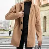 Men's Jackets Cold For Weather Long Men Collar Winter Thicken Coat Lapel Sleeve Gear Padded Rain Leather Jacket Vintage