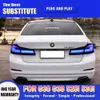 BMW G38 ​​F90 M5 525i 530i 535i LED 테일 라이트 18-21 브레이크 리버스 런닝 라이트 자동 부품 스 트리머 턴 신호를위한 자동차 미등 어셈블리