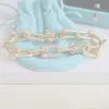 Pulsera de diseño 925 mujeres de lujo hombres pareja encantadora joyería cadena forma de hebilla muy buenos regalos del día de San Valentín y regalo de cumpleaños