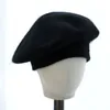 Berets elegantes chapéus femininos bonés senhoras chapéu angora boina para mulheres homem inverno meninas macias