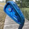 Клюшки для гольфа MTG ITOBORI Набор утюгов синего цвета со стальным/графитовым стержнем и накладками на голову 7 шт.(4,5,6,7,8,9,P)