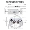 BOYHOM Y6 2 4G Wireless Game TV Stick Retro PS1 Famiglia 4K HD Console video portatile Supporto multiplayer 10000 giochi 231226