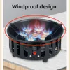 7 Core Strong Fire Power Camping Stove Portable Tourist Gas Windproect Outdoor Spoves Handing Barbecue BBQ Cooking Cookware 231225