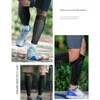 1 Pair Soccer Shin Guards Pads Calf Compression Sleeve with Foam Support for Splint Baseball Boxing Kickboxing MTB 231226