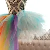 Gonne donne eventi celebrazione festa arcobaleno color pettiskirt anteriore per adulto gonna lunghe lunghe