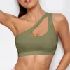 Une épaule sous-vêtements de sport Fitness Yoga séchage rapide résistant aux chocs gilet soutien-gorge de course pour les femmes 231226