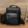 Kolejki Casual Men's Business Split Leather Mini Crossbody Cow Skóra Małe mężczyźni pojedyncze torby posłańca Wysoka jakość