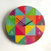 Wall Clocks European Style Creative Clock Living Room Mute Wooden Fashion Modern Quartz Retro Home Decoration Supplies