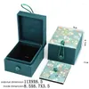 Jewelry Pouches Floral Pendant Gift Box Luxury Chinese Knot Silk Brocade Jewellery Cases Women Storage Boxes Decorative