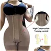 Women'S Shapers Womens Shapers High Compression Body Shapewear Women Fajas Colombianas Corrective Girdle Tummy Control Post Liposucti Oty24