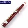 MORESKY Cocobolo Legno Piccolo C Chiave Cupronichel Flauto Half-size Placcato Argento Materiale Del Corpo Ebano MPC-168