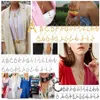 U7 letras grandes colgante de bambú collares con iniciales para mujeres con 22 cadena de serpiente DIY joyería del alfabeto regalo del día de la madre P1209V