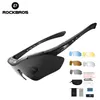 Zonnebril Rockbros Gepolariseerde Fietsbril Uv400 Sportzonnebril Heren Dames Mountainbike Bril 5 Lens Mtb Brillen Fietszonnebril