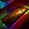 Odpoczywa EVE Online RGB Myse Pad Gamer Duże akcesoria do gier do klawiatury Laptop Computer Speed ​​Mini PC Mat 100x500 mm Mousepad