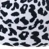 Berets Trendy Cow Leopard Print Knitted Hat Thick Casual Fall Winter All-match