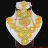 Adixyn Turkey Moneta Naszyjnik Pierścień Bransoletki Zestawy biżuterii dla kobiet złoty kolor monety arabski afrykański ślub ślubny 2207241N
