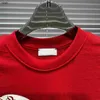 Marca bebê camisetas verão em torno do pescoço vermelho meninos camisetas tamanho 100-160 crianças roupas de grife cavaleiro impressão menina manga curta dec20