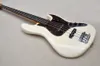 4 Strings Cream Electric Bass Guitar with 20 Frets Rosewood Freboard Red Pearl Pickguard Customizable