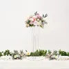 Rack de flores mesa de casamento peça central flores estrada chumbo acrílico bolo suporte evento festa decoração