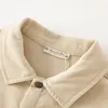 Dave Bella Children's Boy's Autumn Fashion Casual Overcoat Tops Pure Cotton Outdoors Sports Shird Corduroy DB3236038 231225