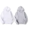 Outros suprimentos de festa festiva Sublimação DIY em branco Hoodies moletom com capuz branco para mulheres homens carta impressão manga longa poliéster otjkr