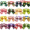 Dog Apparel 50/100pcs Small Accessories Summer Fruit Style Bowties Dogs Cat Grooming Cute Doggy Bow Tie Necktie Supplies