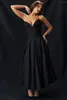 Party Dresses Sexy V-neck Length Satin Prom Formal Grown Evening Homcoming Wear