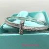 Bracelet de luxe bijoux de créateur bracelet homme de haute qualité TifanismT famille s925 argent T1 diamant bracelet à la mode et généreux avec boîte d'origine