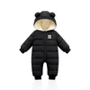 LZH Baby Snowsuit Infant born Clothes Kids Winter Jumpsuit For Boys Girls Romper Overalls Children Christmas Costume 231226