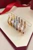 Huggie Gold Earrings Design Rose Studs Diamond Earrings Ear Cuff Silver Titanium Steel Designer Jewelry Never Fade Good Quality WO1671578