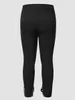 Finjani pantalon slim noir fentes le bas du pantalon perles taille haute à la mode grande taille pantalon femme élégant 231226