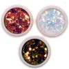 Nail Glitter Shinning Mixed Hexagon Shape Chunky Sequins Sparkly Flakes Slices For UV Gel Polish Manicures Body/Eye/Face