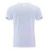 Lulus Men yoga outfit gym t shirt träning fitness bär sportkläder tränar basket snabb torris silktröjor utomhus toppar ärm elastisk andningsbar ny stil 246