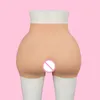 Skin-friendly Hip Lifting Crotch Pants Drag Queen Trackless Shorts Non-insertable Silicone Body-fitting Buttocks False Panties 231225