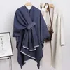Scarves Cozy Neck Wrap Women's Fall Winter Shawl Thick Warm Retro Cardigan Windproof Cape Blanket Poncho For Cold-proof Shoulder
